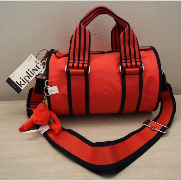 Kipling KI6338-9KX Almost Coral Katina Crossbody/Shoulder Strap Barrel Bag - Picture 1 of 16